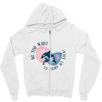 Funny Whale Pun Hump My Back Zipper Hoodie | Artistshot