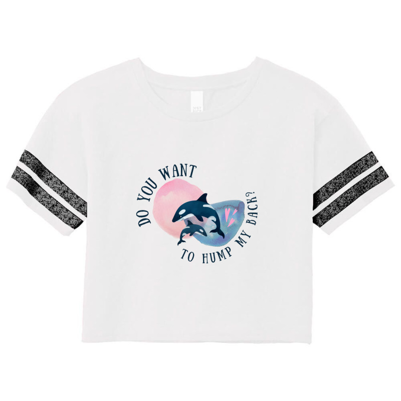 Funny Whale Pun Hump My Back Scorecard Crop Tee | Artistshot