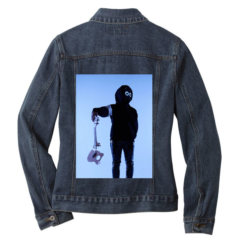 Ngrusak Guitar Art Ladies Denim Jacket by cm-arts | Artistshot