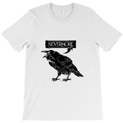 Nevermore Raven T-shirt Designed By Denny Sumargo