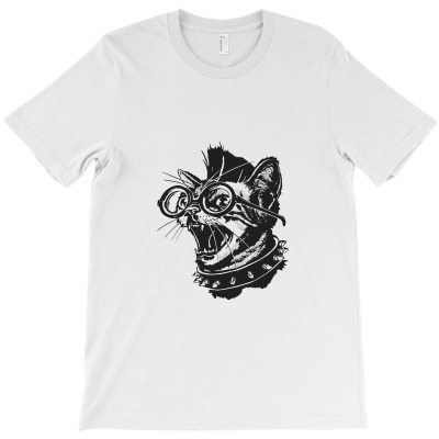 Punk Cat T-shirt Designed By Denny Sumargo