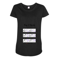 Guitar Chords Drop 2 Dominant 7 Flat Five Maternity Scoop Neck T-shirt | Artistshot