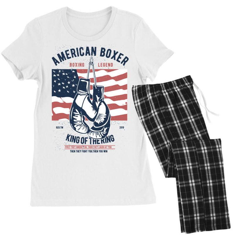 Boxing Lover Boxer Legend American Boxer King Of The Ring 434 Women's Pajamas Set by coolquirrell | Artistshot