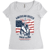 Boxing Lover Boxer Legend American Boxer King Of The Ring 434 Women's Triblend Scoop T-shirt | Artistshot