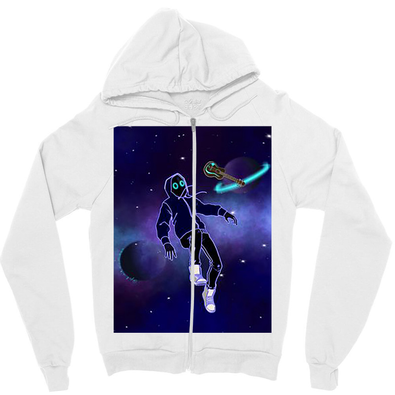 Uke Animation Zipper Hoodie by cm-arts | Artistshot