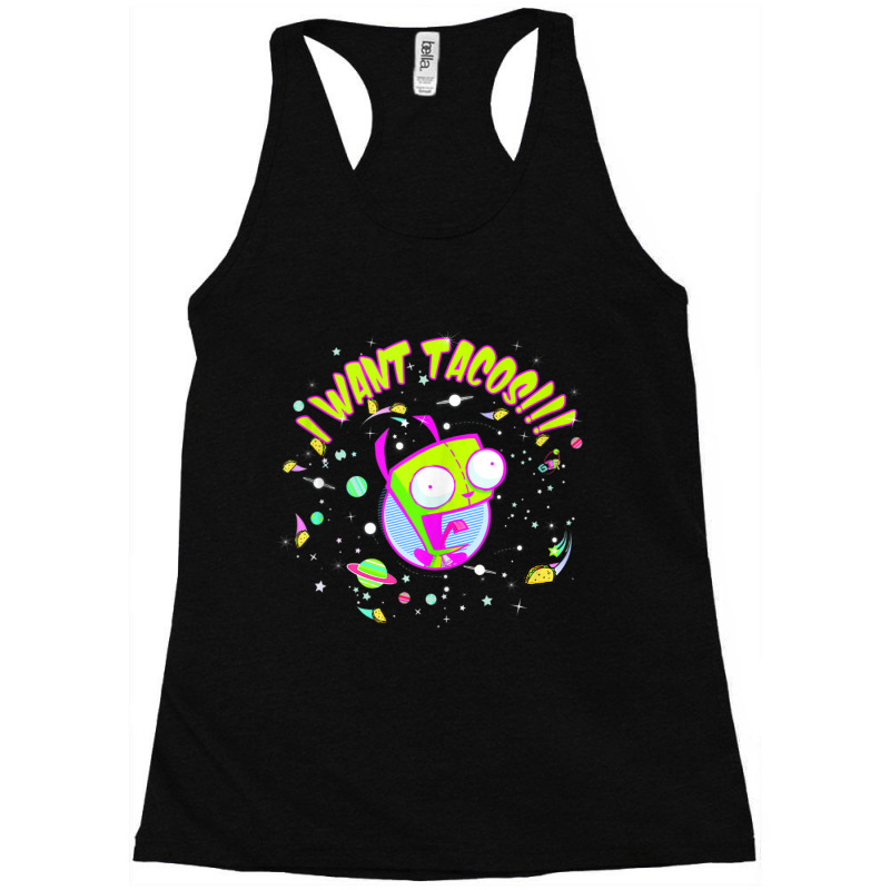 Invader Zim Gir I Want Tacos Space Racerback Tank by cm-arts | Artistshot