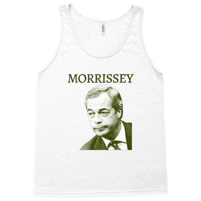 Morrissey Nigel Farage Parody Design Tank Top by XerxesPrice | Artistshot