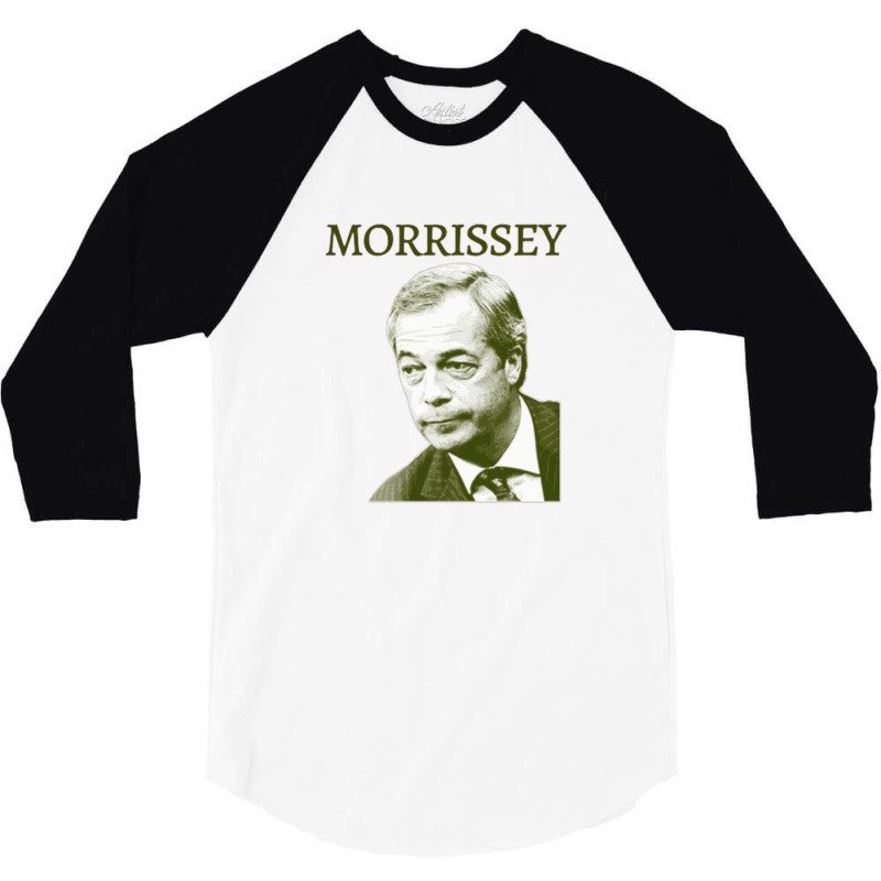 Morrissey Nigel Farage Parody Design 3/4 Sleeve Shirt by XerxesPrice | Artistshot