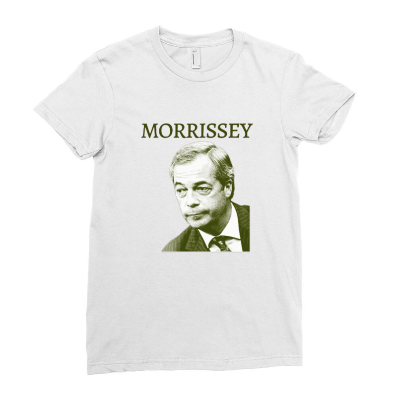 Morrissey Nigel Farage Parody Design Ladies Fitted T-Shirt by XerxesPrice | Artistshot