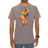 Capybara Giant Cavy Rodent With Balloons Capybara T Shirt Vintage T-shirt | Artistshot