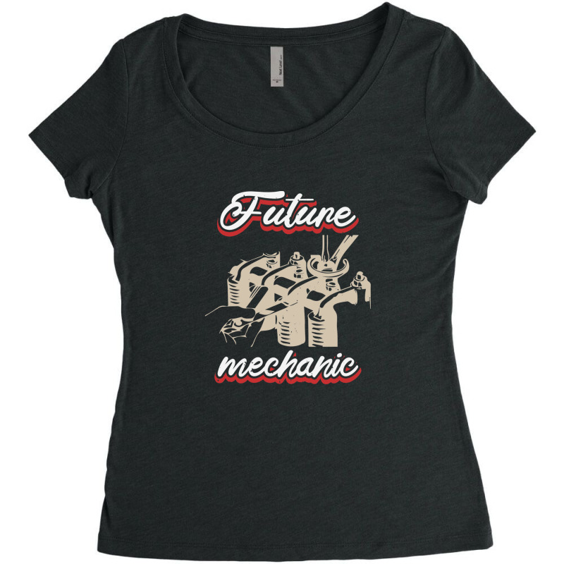 Future Mechanic Women's Triblend Scoop T-shirt by DustinNewman | Artistshot