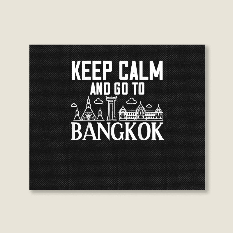 Bangkok Thailand City Skyline Map Landscape Canvas Print by ROMAINEDWILEY | Artistshot