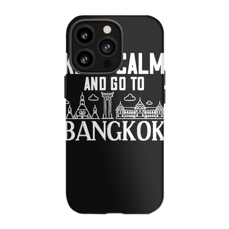 Bangkok Thailand City Skyline Map iPhone 13 Pro Case by ROMAINEDWILEY | Artistshot