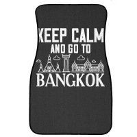 Bangkok Thailand City Skyline Map Front Car Mat | Artistshot