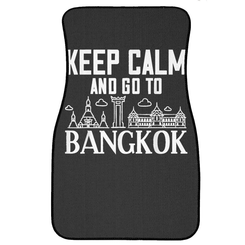 Bangkok Thailand City Skyline Map Front Car Mat by ROMAINEDWILEY | Artistshot