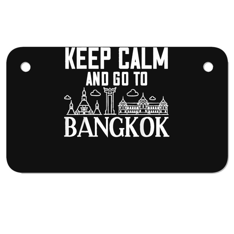 Bangkok Thailand City Skyline Map Motorcycle License Plate by ROMAINEDWILEY | Artistshot