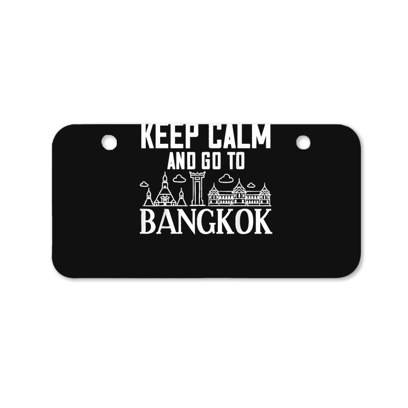 Bangkok Thailand City Skyline Map Bicycle License Plate by ROMAINEDWILEY | Artistshot