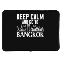 Bangkok Thailand City Skyline Map Rectangle Patch | Artistshot