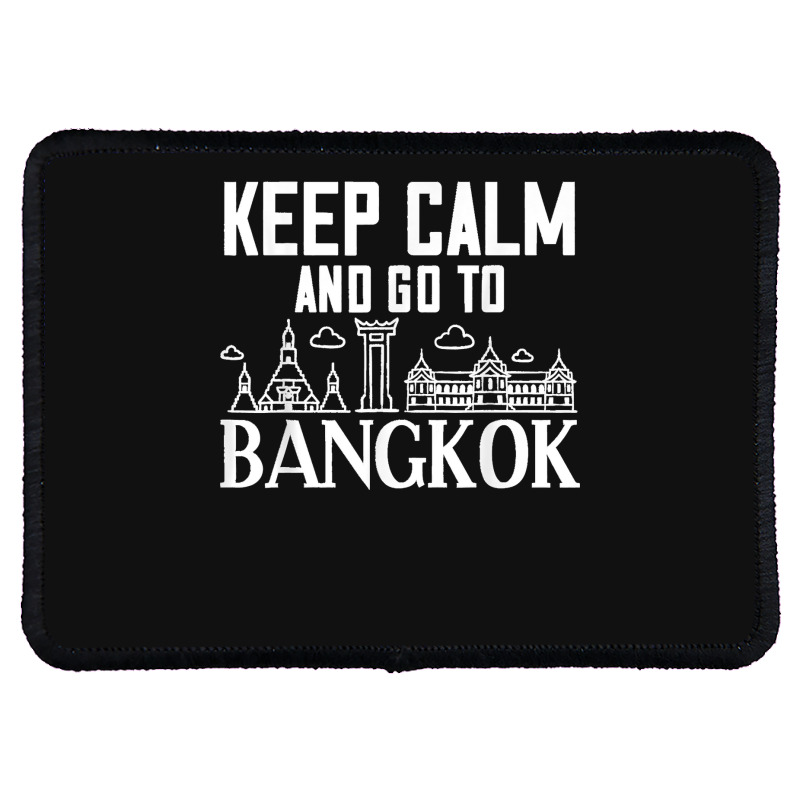 Bangkok Thailand City Skyline Map Rectangle Patch by ROMAINEDWILEY | Artistshot