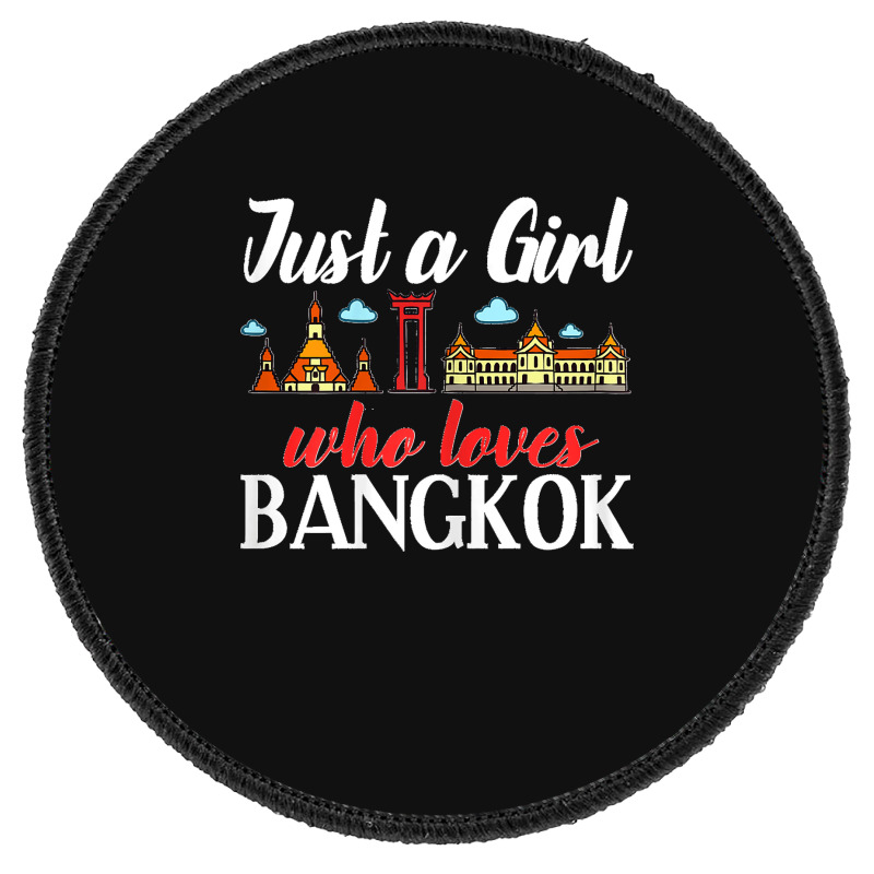 Bangkok Thailand City Trip Skyline Map Round Patch by ROMAINEDWILEY | Artistshot