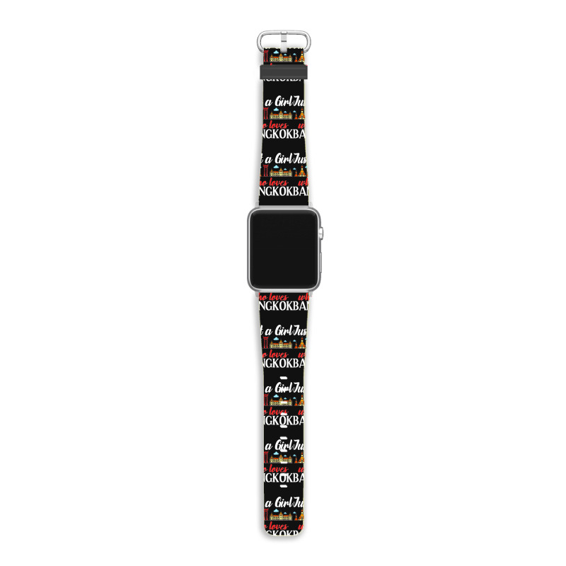 Bangkok Thailand City Trip Skyline Map Apple Watch Band by ROMAINEDWILEY | Artistshot