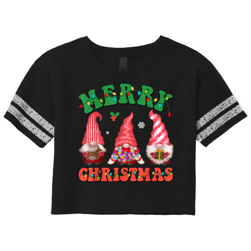 Cute Gnomes Merry Christmas Light Family Gnome Xmas Matching T Shirt Scorecard Crop Tee by cm-arts | Artistshot