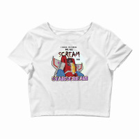 We All Scream For Starscream (light Tee) For Friend Crop Top | Artistshot