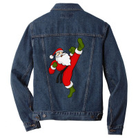 Santa Claus Christmas Taekwondo Men Denim Jacket | Artistshot