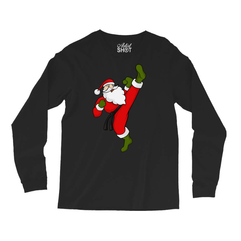 Santa Claus Christmas Taekwondo Long Sleeve Shirts | Artistshot