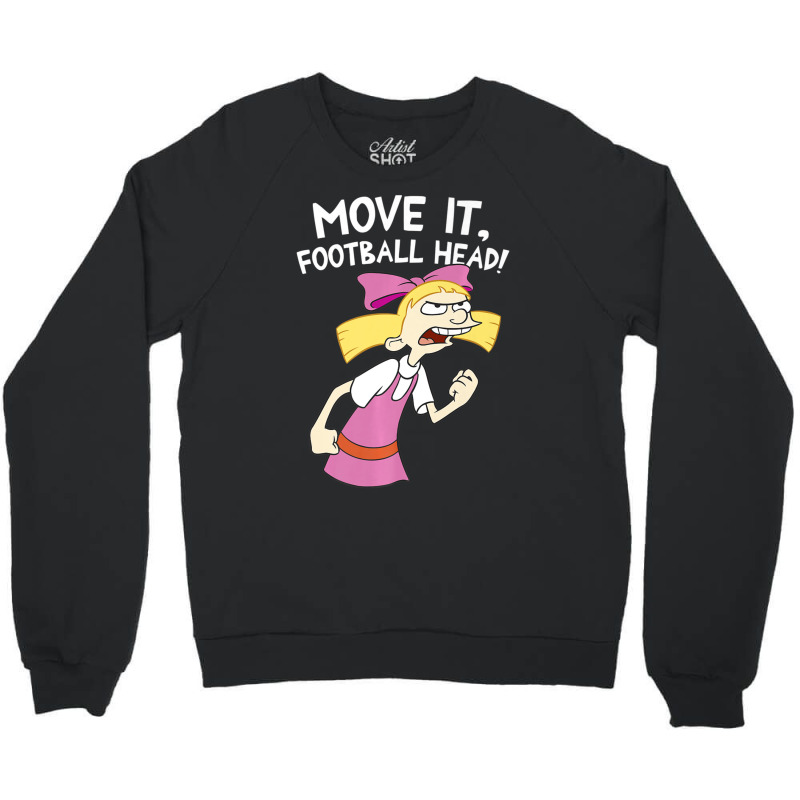 Hey Arnold Helga Move It Football Head Crewneck Sweatshirt by cm-arts | Artistshot