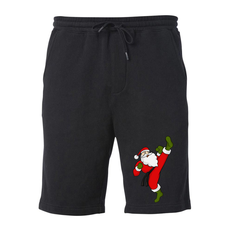 Santa Claus Christmas Taekwondo Fleece Short | Artistshot