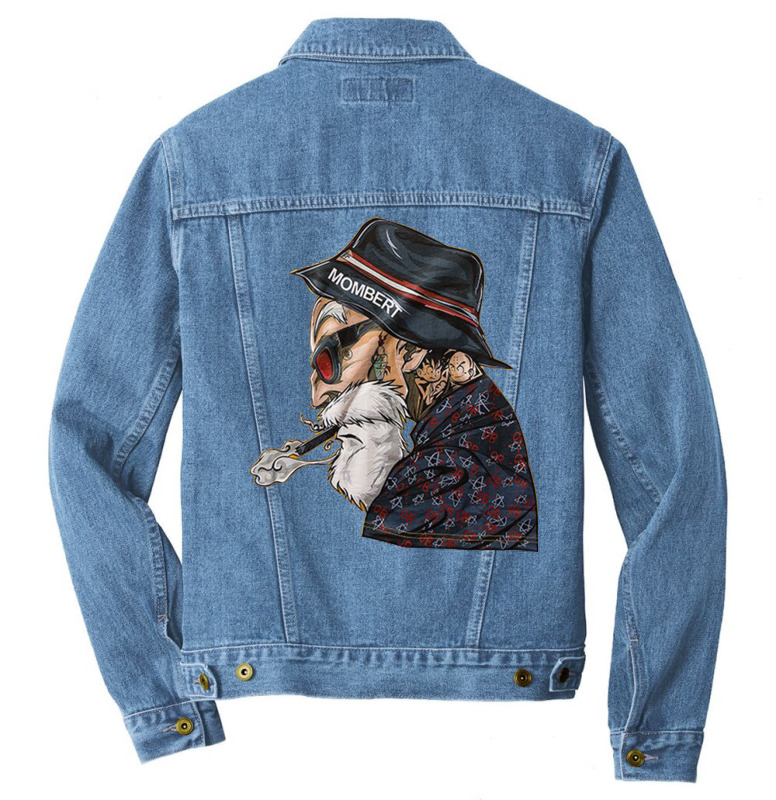 Old man denim top jacket