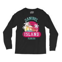 Retrol Cool Sanibel Island Florida Sunny Palm Tree Novelty Tank Top Long Sleeve Shirts | Artistshot