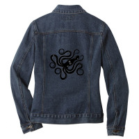 Minoan Octopus Ladies Denim Jacket | Artistshot