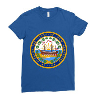 Seal Of New Hampshire Ladies Fitted T-shirt | Artistshot