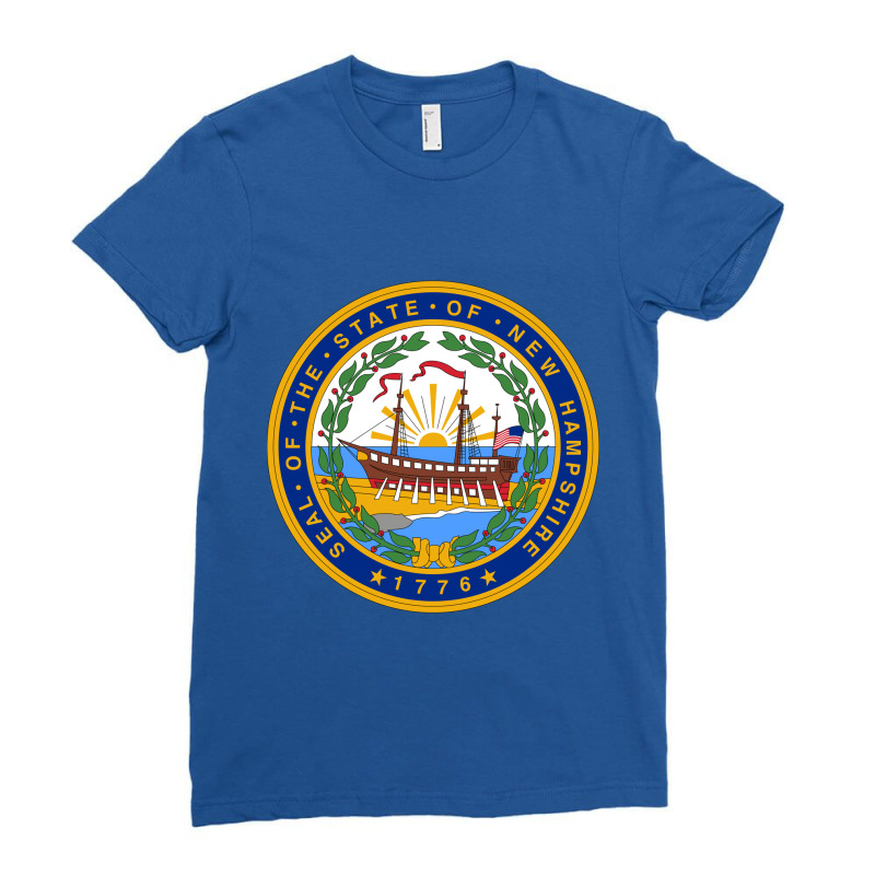 Seal Of New Hampshire Ladies Fitted T-Shirt by Cielkenedy | Artistshot