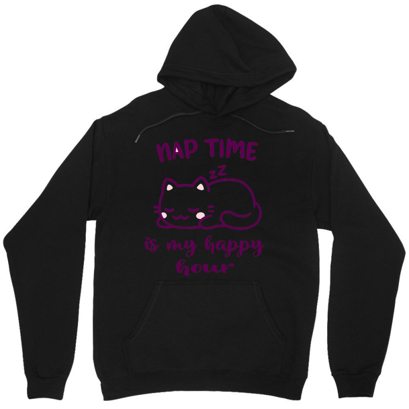 Nap Time Is My Happy Hour Unisex Hoodie by MARYSANTOS | Artistshot