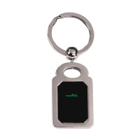 Amazing Air Products Green Design Silver Rectangle Keychain | Artistshot