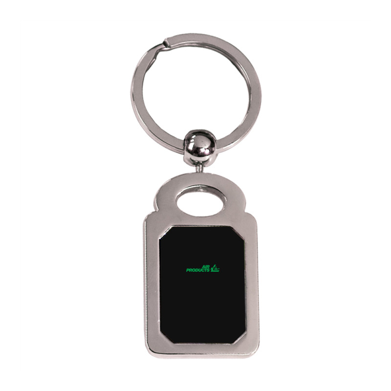 Amazing Air Products Green Design Silver Rectangle Keychain | Artistshot