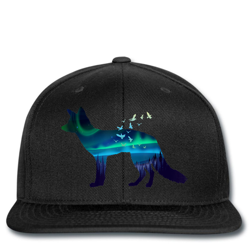 Fox Northern Light Wildlife Nature Design Printed hat by Fashzilla | Artistshot