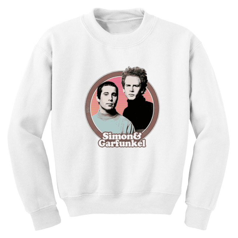 Simon & Garfunkel Original Retro Fan Art Design Youth Sweatshirt | Artistshot