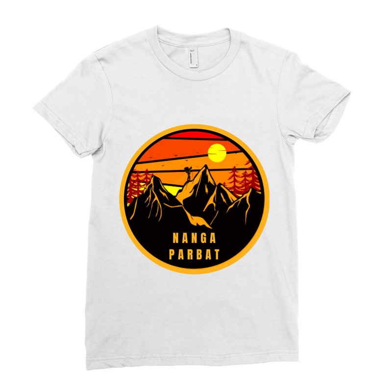 Nanga Parbat Ladies Fitted T-Shirt by cm-arts | Artistshot