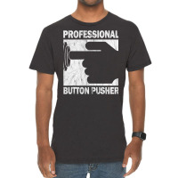 Professional Button Pusher Cnc Engineer G Code Vintage Tank Top Vintage T-shirt | Artistshot