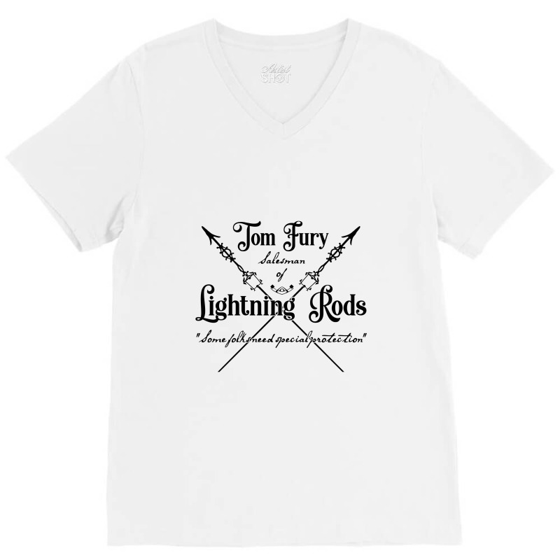 Tom Fury Of The Lightning Rods   Ray Bradbury V-Neck Tee by ceejayshammah | Artistshot