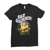 Luau Summer Bummin Portrait Ladies Fitted T-shirt | Artistshot