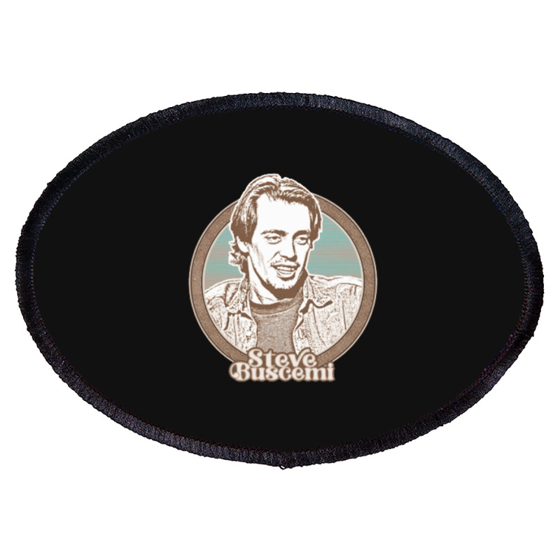 Steve Buscemi Retro Style Fan Art Design Oval Patch. By Artistshot