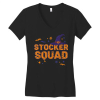 Stocker Squad Witch Halloween Matching Stacker Women's V-neck T-shirt | Artistshot