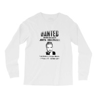 Wanted Poster John Dillinger, Distressed   Wanted Long Sleeve Shirts | Artistshot