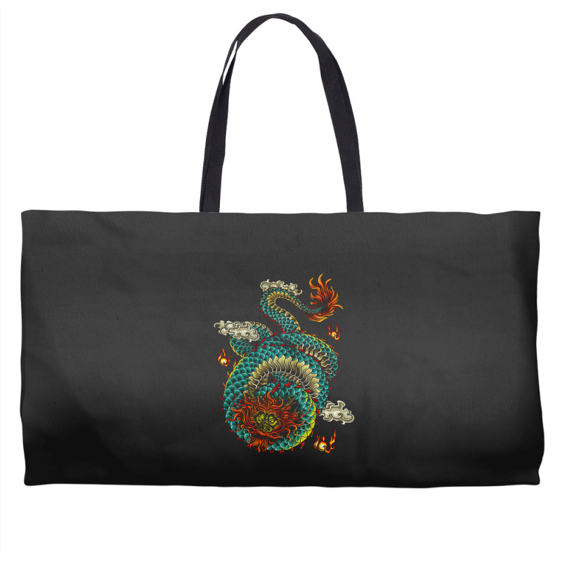 Chinese Dragon, Oriental Vintage, Symbolic, East Asian Culture, Japane Weekender Totes | Artistshot