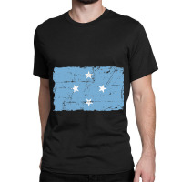 Flag Of Micronesia - Vintage Look - Banner Classic T-shirt | Artistshot